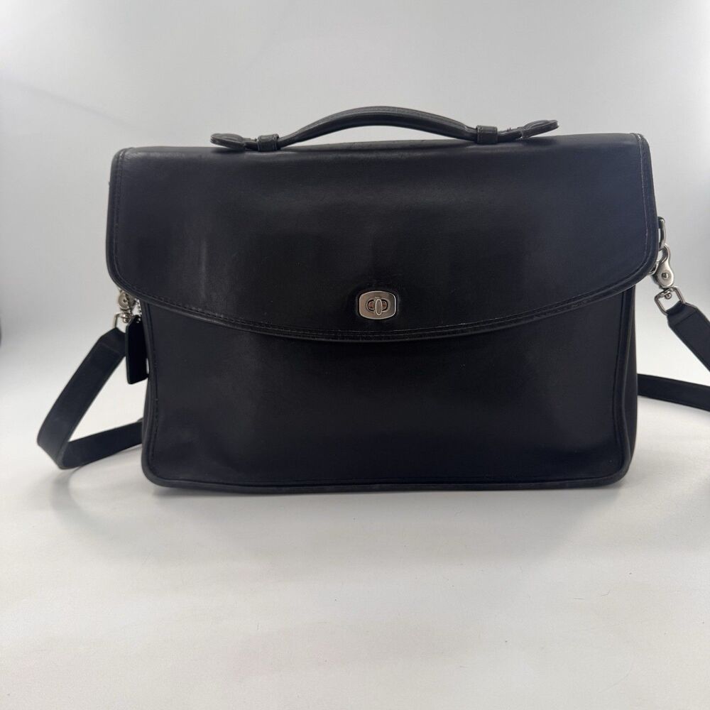 Vintage Coach Lexington Briefcase- Computer Bag Top Handle w/ detachable Strap